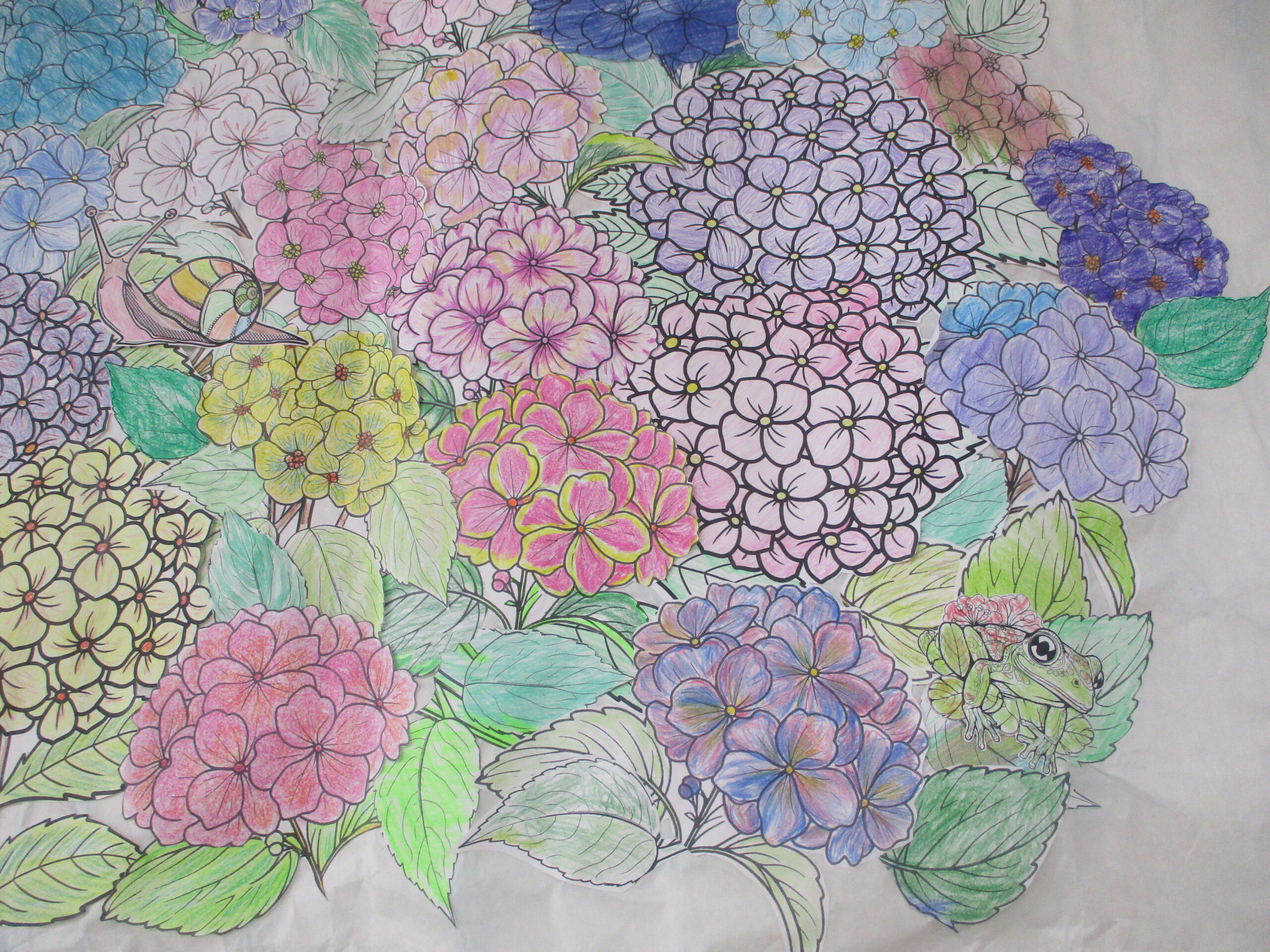 Masa夢　あじさい、キレイに塗れました！