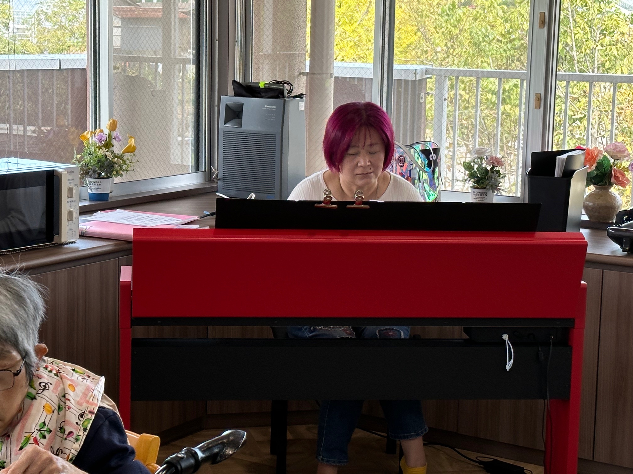 ピアノの生演奏