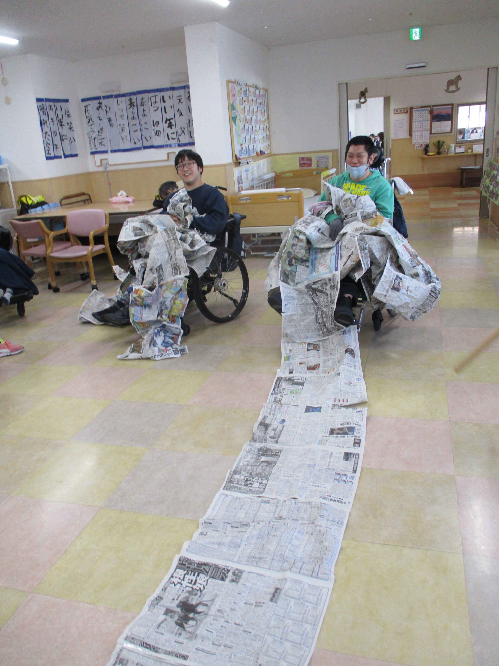 Masa夢　新聞巻き取りゲーム